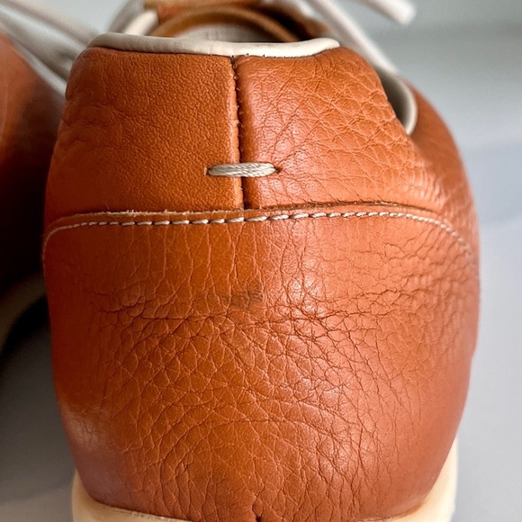 PRADA Men's Daino Calzature Donna Tan Leather Sneakers Size 9.5 (Authenticated) - Picture 13 of 16